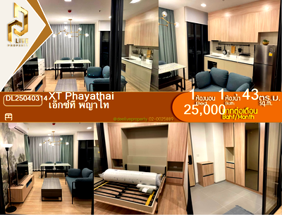 Condos for rent : DL25040314 Condo for rent, XT PHAYATHAI near BTS พญาไท, ready to move in, call urgently 0653619502 LineID @952jdxxk