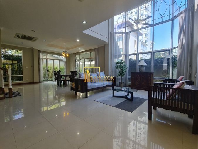 5-bed house for rent, 350 sqm, 85 sq wah, Khlong Toei