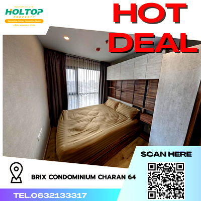 Condos for rent Central Pinklao : #R3631 Condo for rent Brix Condominium Charan 64