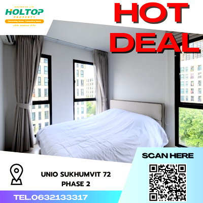 Condos for rent : #S3529  For Rent Unio Sukhumvit 72 (Phase2)