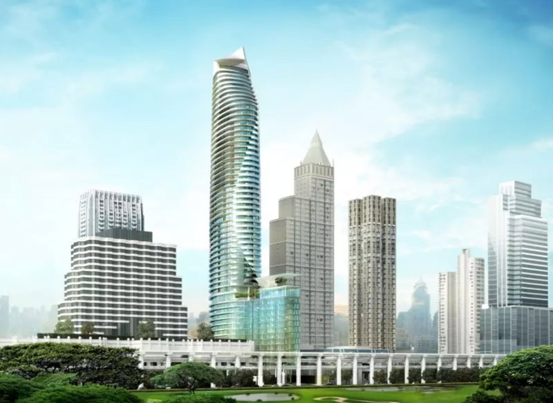 Condos for rent : 🔥45K🔥 - 1 Beds with Bathtub Nice View Good Location Close to BTS Ratchadamri 300 m at Magnolias Ratchadamri Boulevard Condo / For Rent