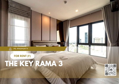 Condos for rent : For rent 📍 The Key Rama 3 📍 Fully furnished and equipped with electrical appliances, near BRT Charoen Rat Station