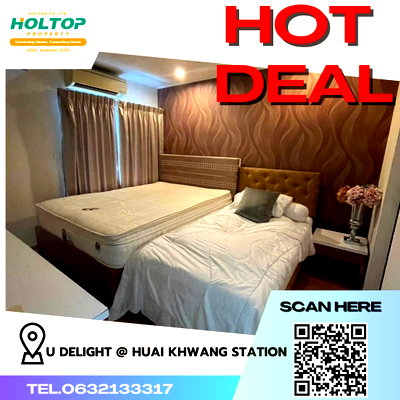 Condos for rent : #R3678 Condo for rent U Delight @ Huai Khwang Station