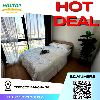 คอนโดให้เช่า : #R3702 ให้เช่าคอนโด Cerocco Bangna 36