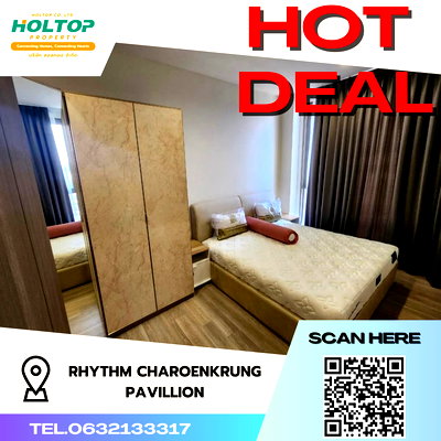 Condos for rent : #S3543 For Rent Rhythm Charoenkrung Pavillion