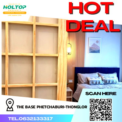 คอนโดให้เช่า : #R3697 ให้เช่าคอนโด THE BASE Phetchaburi-Thonglor 