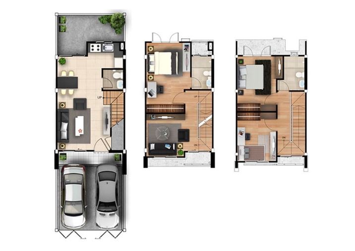 3-bed townhouse for rent, 157 sqm, 20 sq wah, Town+ On Nut