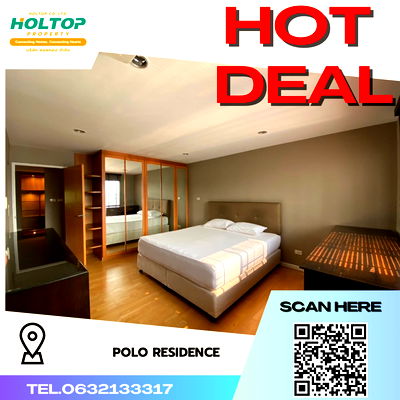 เช่าคอนโด สถานีรถไฟฟ้างามดูพลี : #R3684 ให้เช่าคอนโด Polo Residence