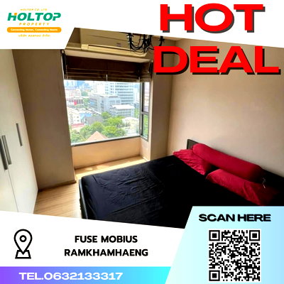 คอนโดให้เช่า : #S3535 ให้เช่า Fuse Mobius Ramkhamhaeng