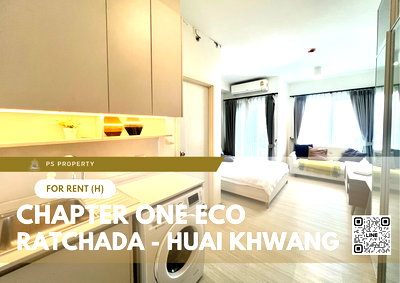 เช่าคอนโด เอสพลานาด รัชดาภิเษก : ให้เช่า 📍 Chapter One Eco Ratchada - Huai Khwang 📍 เฟอร์นิเจอร์ และ เครื่องใช้ไฟฟ้าครบ ใกล้ MRT ห้วยขวาง