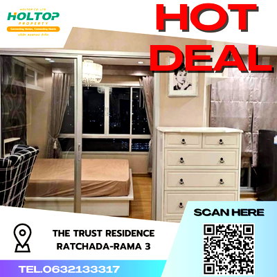 คอนโดให้เช่า : #S3542 ให้เช่า The Trust Residence Ratchada-Rama3
