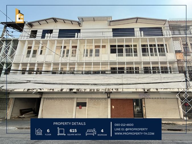 For rent, 5 commercial buildings, Soi Pridi Banomyong 26