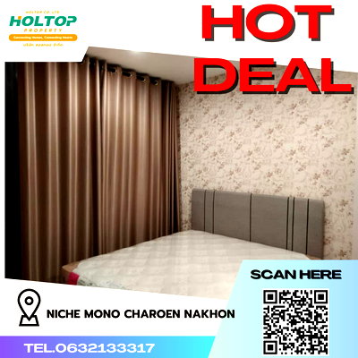 คอนโดให้เช่า : #R3723   ให้เช่าคอนโด Niche MONO Charoen Nakhon 