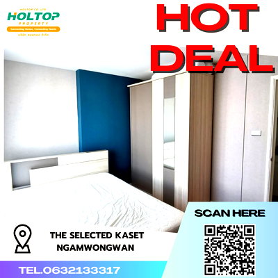 คอนโดให้เช่า : #R3710  ให้เช่าคอนโด The Selected Kaset-Ngamwongwan