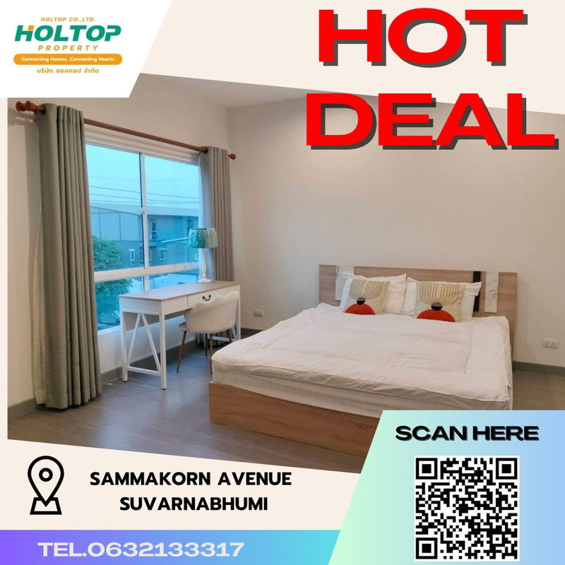 Townhouses for rent : #R3704 House for rent Sammakorn Avenue Suvarnabhumi