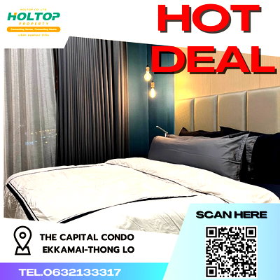 คอนโดให้เช่า : #R3714 ให้เช่าคอนโด The Capital Condo Ekkamai-Thong Lo