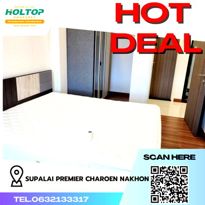 คอนโดให้เช่า : #R3715  ให้เช่าคอนโด Supalai Premier Charoen Nakhon 
