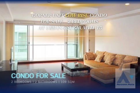 🔼🔽 AccomA 📩  Corner Unit Low-Rise Condo for Sale – 2 Bedrooms at Urbana Sukhumvit 15 (AA10433)