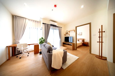 ขายคอนโด : ขายคอนโดพร้อมเข้าอยู่ ณ รีวา เจริญนคร มาพร้อมเฟอร์นิเจอร์และเครื่องใช้ไฟฟ้าครบชุด ชั้น 12 ห้องขนาด 38.60 ตร.ม. ฟังก์ชั่น 1 ห้องนอน 1 ห้องน้ำ 