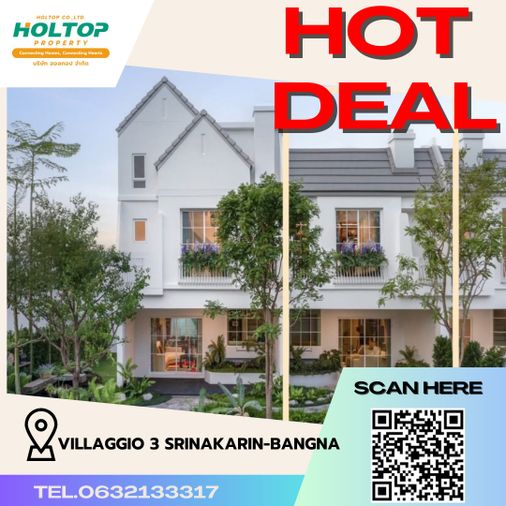 #R3722  ให้เช่าบ้าน Villaggio 3 Srinakarin-Bangna