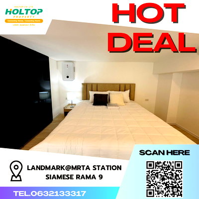 คอนโดให้เช่า : #S3568 ให้เช่า Landmark@Mrta Station Siamese Rama9