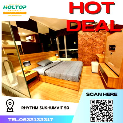 คอนโดให้เช่า : #R3743 ให้เช่าคอนโด Rhythm Sukhumvit 50