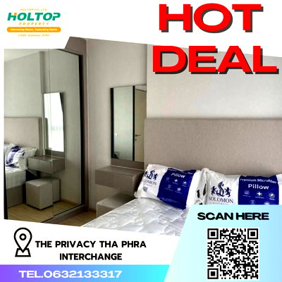 เช่าคอนโด MRT จรัญฯ 13 : #R3753 ให้เช่า The Privacy Tha Phra Interchange