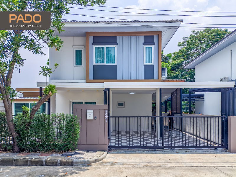 ขายบ้านเดี่ยว : ขายบ้านเดี่ยวรีโนเวทพร้อมอยู่ ต่อเติมปูพื้นรอบบ้าน Sense Saimai 56 - 3 นอน 2 น้ำ - 41 ตร.ว.