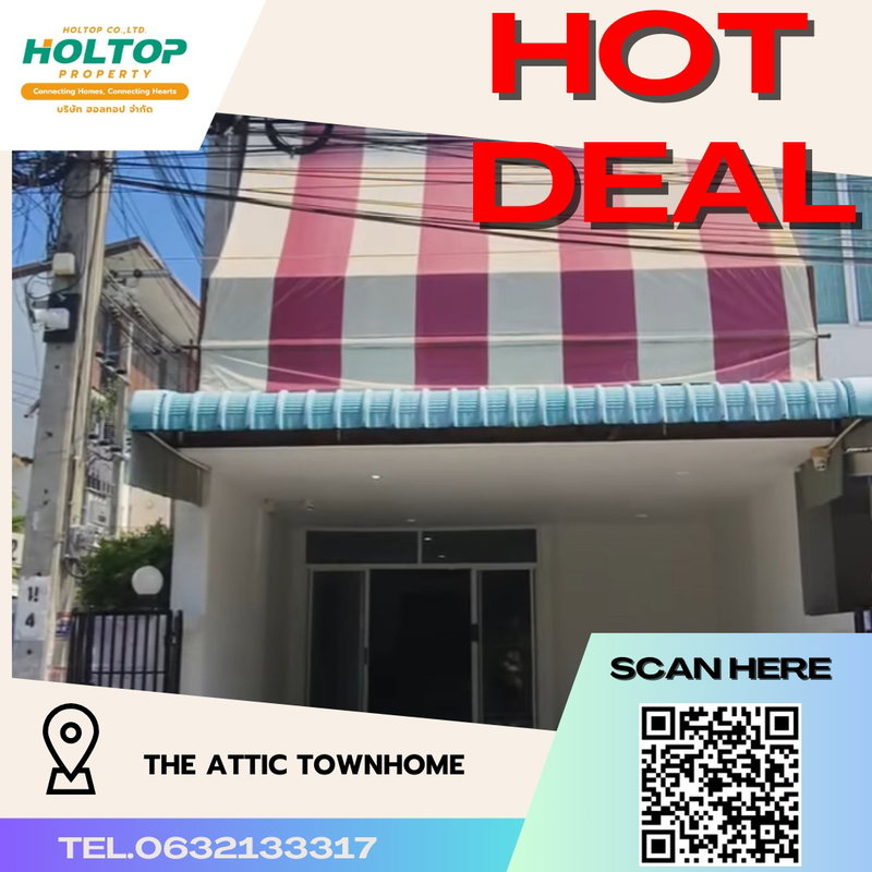 ทาวน์โฮมให้เช่า : #R3756 ให้เช่าบ้าน The Attic Townhome