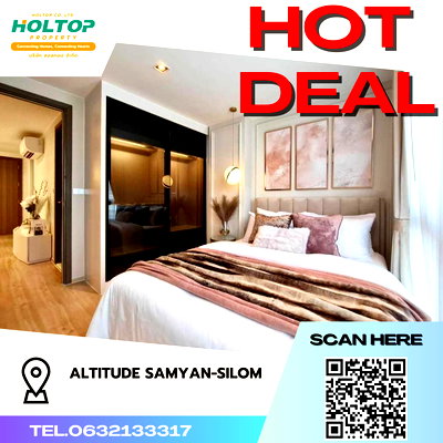 คอนโดให้เช่า : #S3572 ให้เช่า Altitude Samyan-Silom
