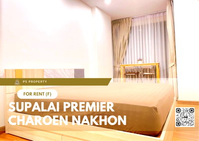 Condos for rent : For rent 📍 Supalai Premier Charoen Nakhon 📍 Fully furnished and equipped with electrical appliances, near BTS Gold Line