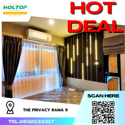 คอนโดให้เช่า : #R3776  ให้เช่าคอนโด The Privacy Rama 9 