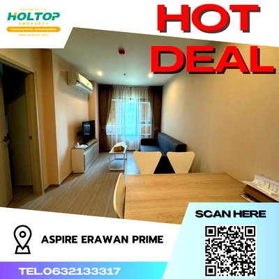 Condos for rent Paolo Hospital Phrapradaeng : #Z041 Condo for rent Aspire Erawan Prime