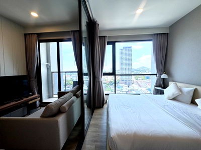 Condos for rent Robinson Sriracha : For rent: Keen condo: 1 Bed 35 sq m, 14th floor, sea view: Condo near Robinson Department Store