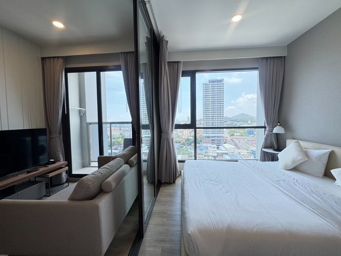 ให้เช่า : Keen condo : 1 Bed 35 ตรม ชั้น 14 วิวทะเล : คอนโดใกล้ห้างโรบินสัน