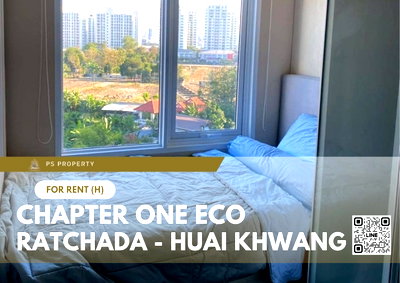 คอนโดให้เช่า : ให้เช่า 📍 Chapter One Eco Ratchada - Huai Khwang 📍 เฟอร์นิเจอร์ และ เครื่องใช้ไฟฟ้าครบ ใกล้ MRT ห้วยขวาง