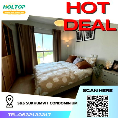 คอนโดให้เช่า : #R3818 ให้เช่าคอนโด S&S Sukhumvit Condominium