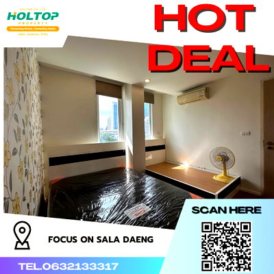 คอนโดให้เช่า : #R3821  ให้เช่าคอนโด Focus on Sala Daeng