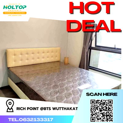 คอนโดให้เช่า : #R3831 ให้เช่าคอนโด Rich Point @BTS Wutthakat