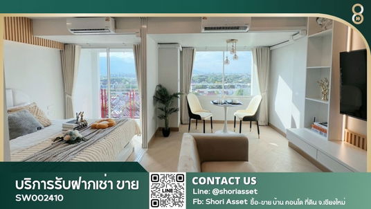 ขายคอนโดกาแลทอง ชั้น 10 รีโนเวทใหม่ วิวดอยสุเทพ ย่านช้างคลาน ตกแต่งเฟอร์นิเจอร์ครบ พร้อมเข้าอยู่-SW002410