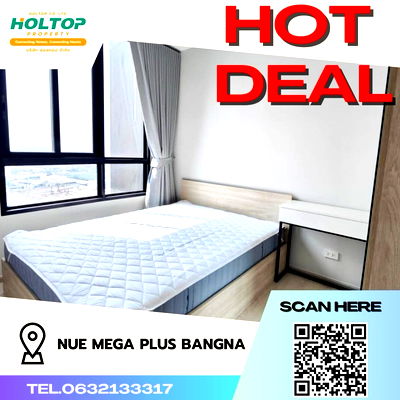เช่าคอนโด สนามบินสุวรรณภูมิ : #Z134 ให้เช่าคอนโด Nue Mega Plus Bangna