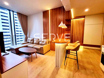Condos for sale : Nice Room 1 Bed Corner Unit East Side Good Location Close to BTS Asok & MRT Sukhumvit 550 m.-Noble BE19