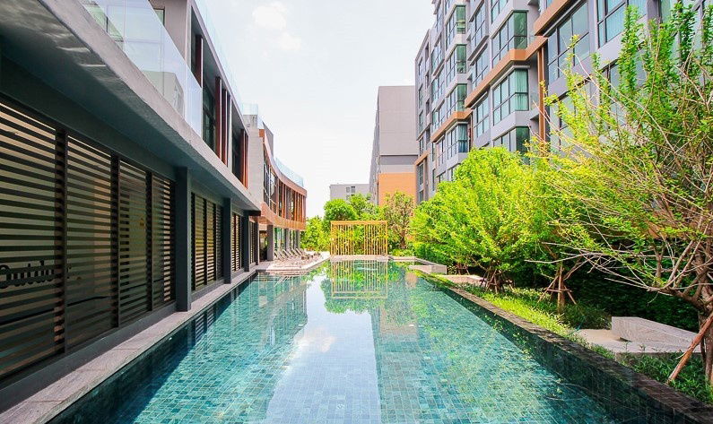 picture For Rent – 1BR Condo with Pool View, 30 sq.m., 5th Floor @ The Excel Hideaway Sukhumvit 71 - 2/9