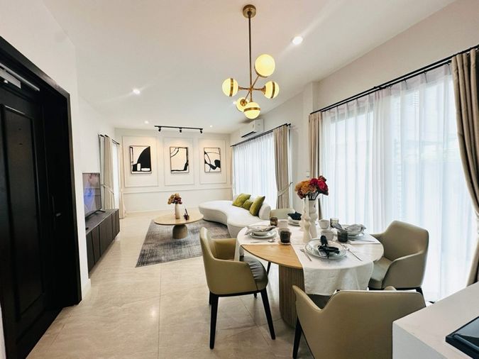 3-bed townhouse for rent, 228 sqm, 43 sq wah, Baan Klang Muang Classe Sukhumvit 77