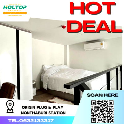 Condos for rent : #R3945 Condo for rent Origin Plug & Play Nonthaburi Station