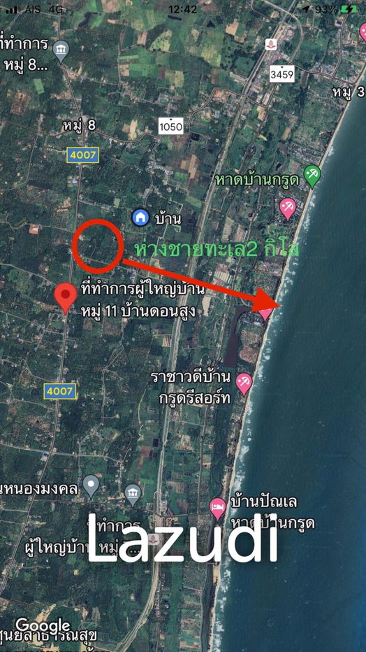 รูป 15-3-96 Rai Land Plot For Sale In Bang Sapan - รูปที่ 2/11