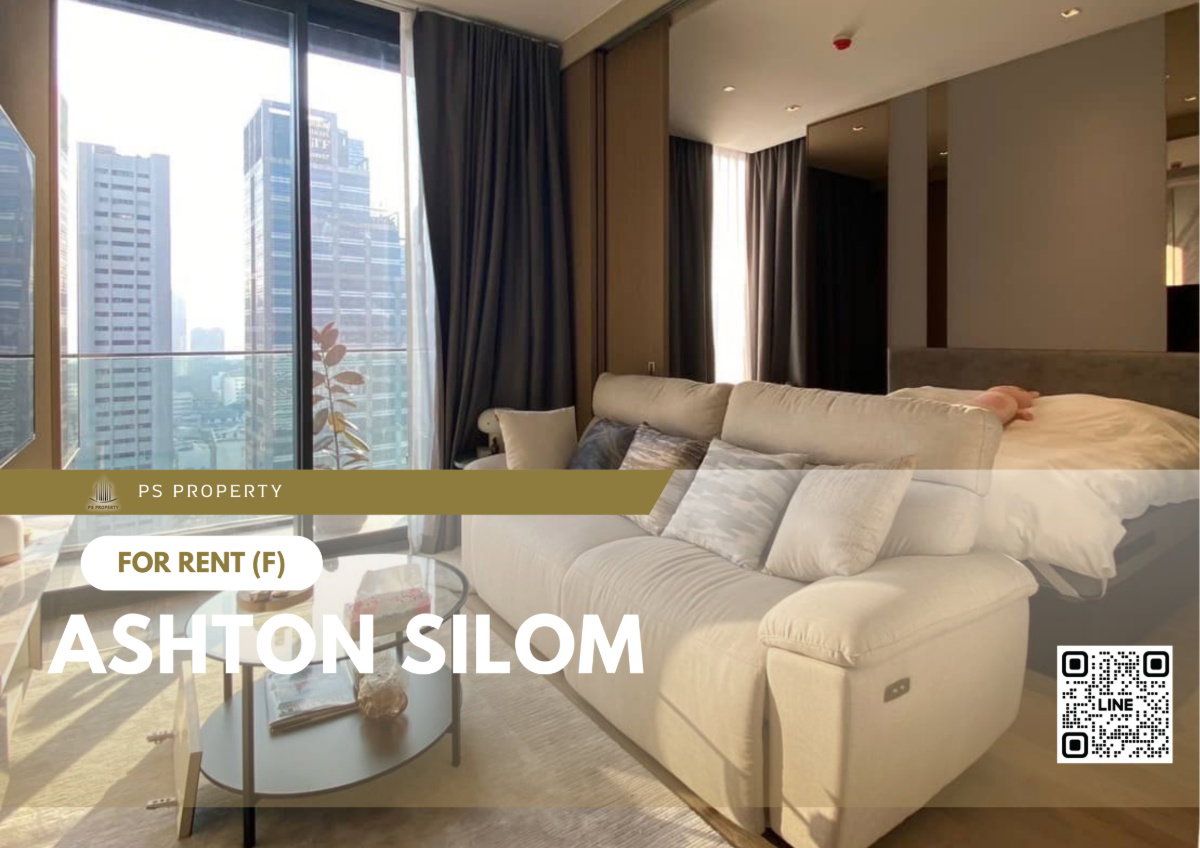 ให้เช่า 📍 Ashton Silom 📍 เฟอร์นิเจอร์ และ เครื่องใช้ไฟฟ้าครบ ห้องใหญ่ โซน สาทร -สีลม ใกล้ BTS ช่องนนทรี