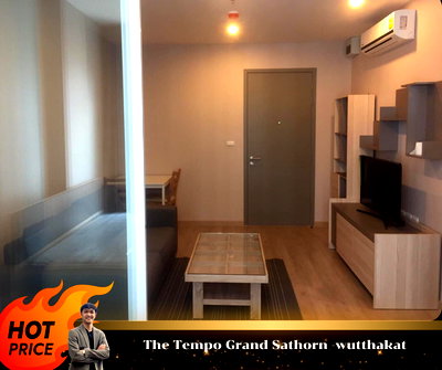 Condos for rent : 🔥The Tempo Grand Sathorn -Wutthakat🔥Fully Furniture , high floor //Add LineID:@thirdproperty 