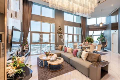 รูปภาพ 🔥ห้องเพนท์เฮาท์ 2นอน ไซส์ใหญ่ มีอ่างอาบน้ำ แต่งหรู ชั้นสูงสุด30+ เฟอร์จัดเต็ม ทำเลดีในย่านพระราม9 ใกล้ MRT พระราม 9 @ Belle Grand Rama 9