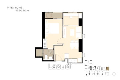 Condos for sale BTS Phaholyothin 24 : 1 Bed Plus 1 Bath 42.38 SQ.M Life Phahon-Ladprao
